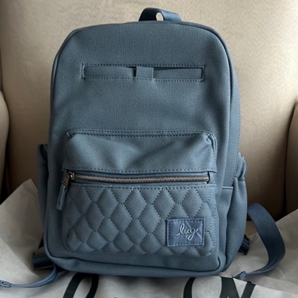COPY - NWT Lug Volley Mini Matte Luxe Vegan Leather Backpack in Blue Moon  🎒🌙